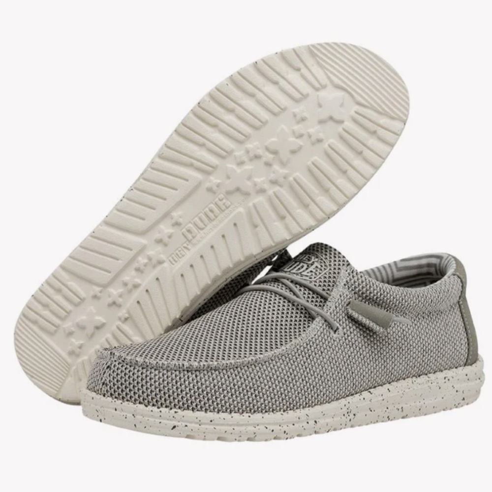Hey Dudes - Wally Sox Stitch. Size 10. Color Ash.